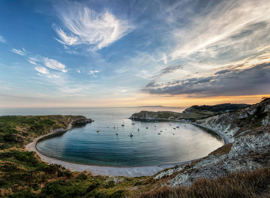Evening At Lulworth Cove