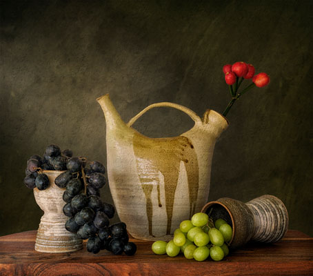 Grapes And Jug